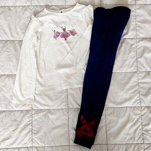 Janie and Jack Set- girl's long sleeve and pants